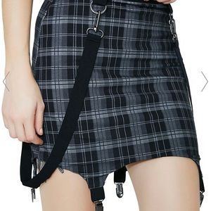 Killstar Raging Bondage Mini Skirt